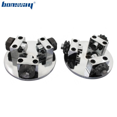 China 3 Rollers D125MM M14 Sandblasting Type Bush Hammer Plate For Angle Grinders