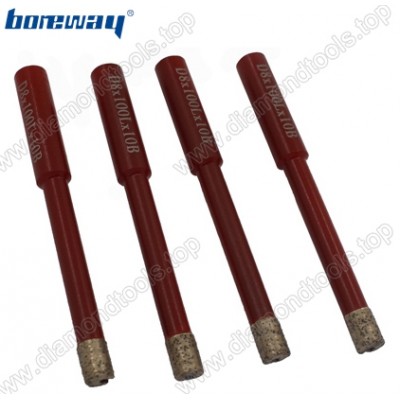 D8*100L*10B Clamping Rod Diamond Core Drill Bit For Ceramic