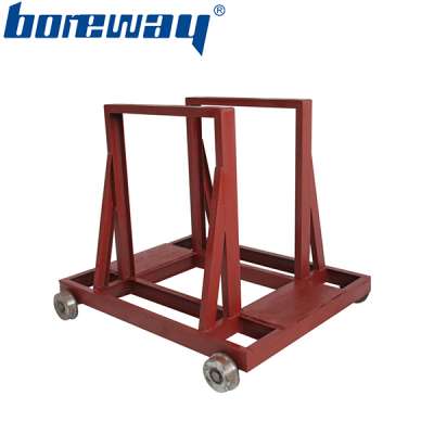 Manual quartz boards transportation trolleys for stone exhibition