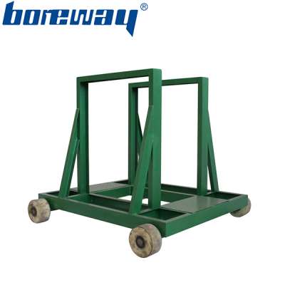 Electric quartz slabs transport dolly for stone warehouse