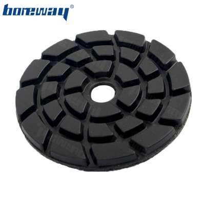 3 Inch Spiral Type Diamond Floor Polishing Disc For Marble Concrete Terrazzo