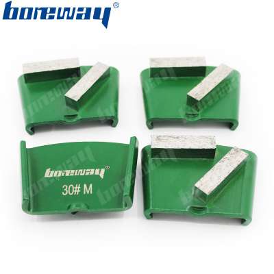 Diamond Grinding Shoe With Double Bars Segment For Concrete Floor